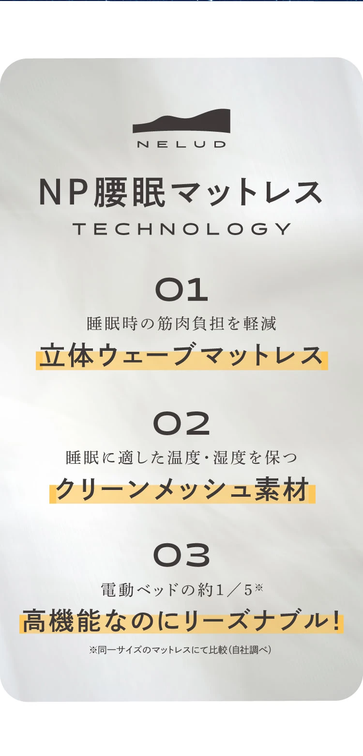 NP深眠マットレスのポイント
