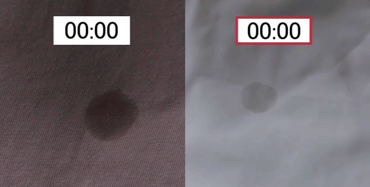 速乾性比較 イメージgif