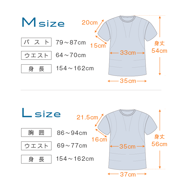 LADYSサイズ詳細