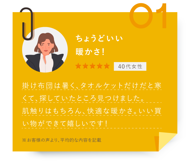 ちょうどいい暖かさ