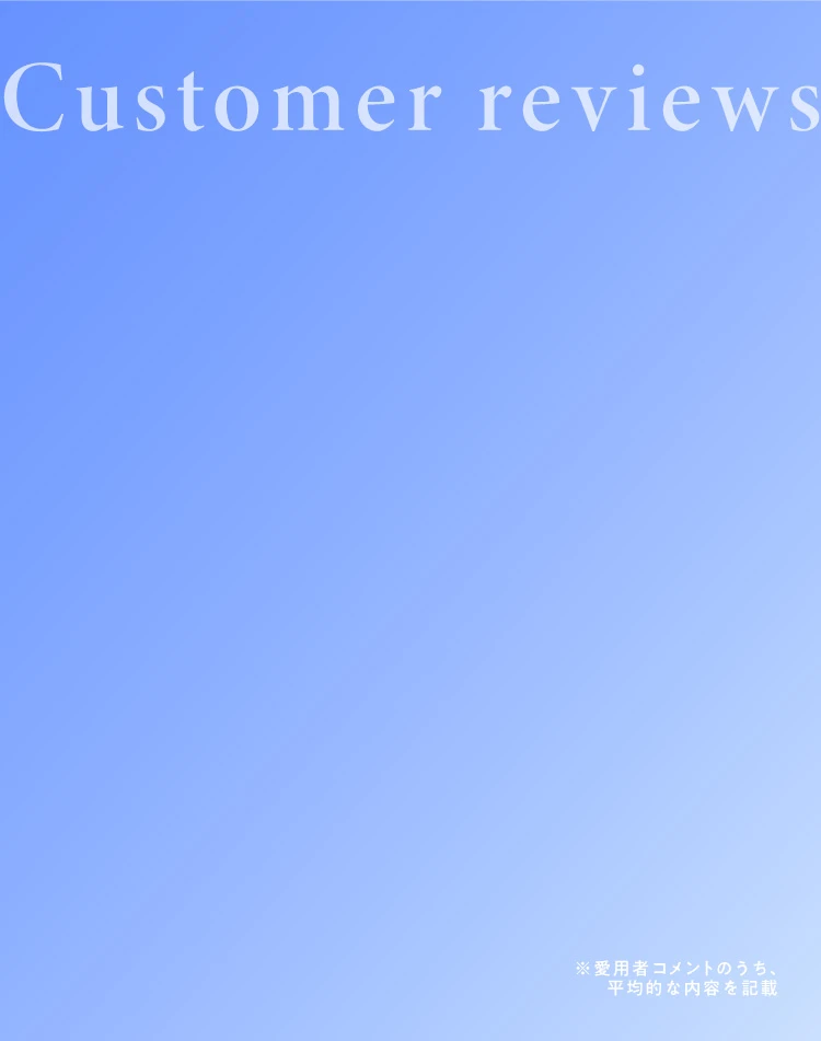 Customer reviews