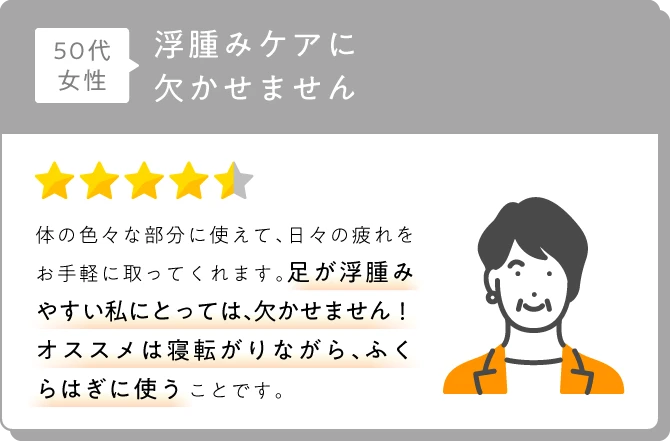 浮腫みケアに欠かせません