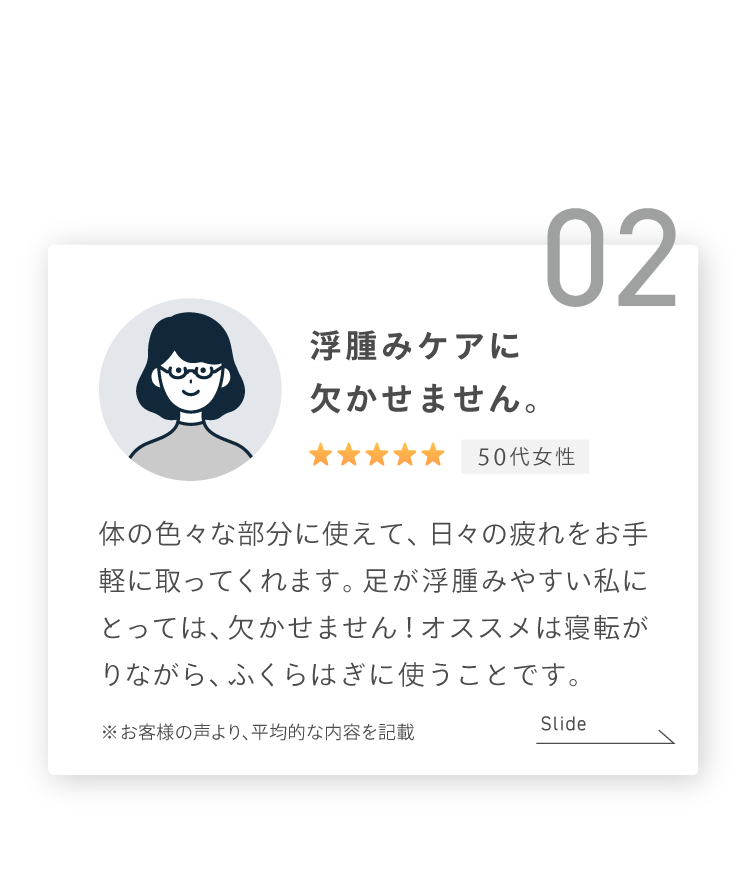 浮腫みケアに欠かせません