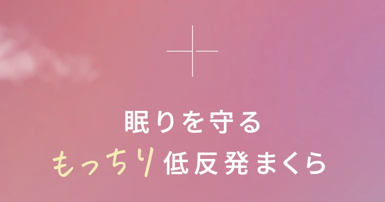 眠りを守るもっちり低反発まくら