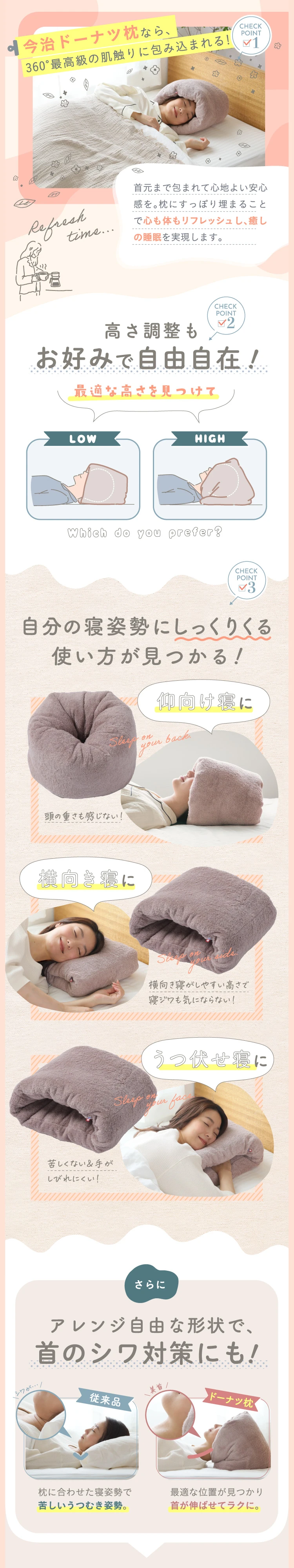 カタログ価格】今治タオルのドーナツ枕 | Nelture