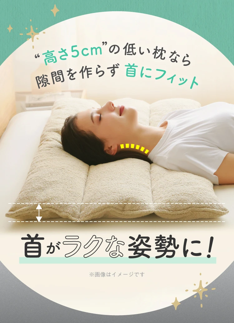 首がラクな姿勢に