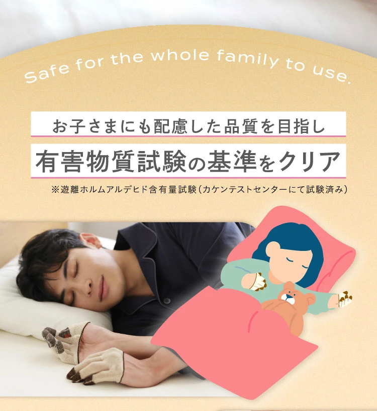 有害物質試験の基準をクリア