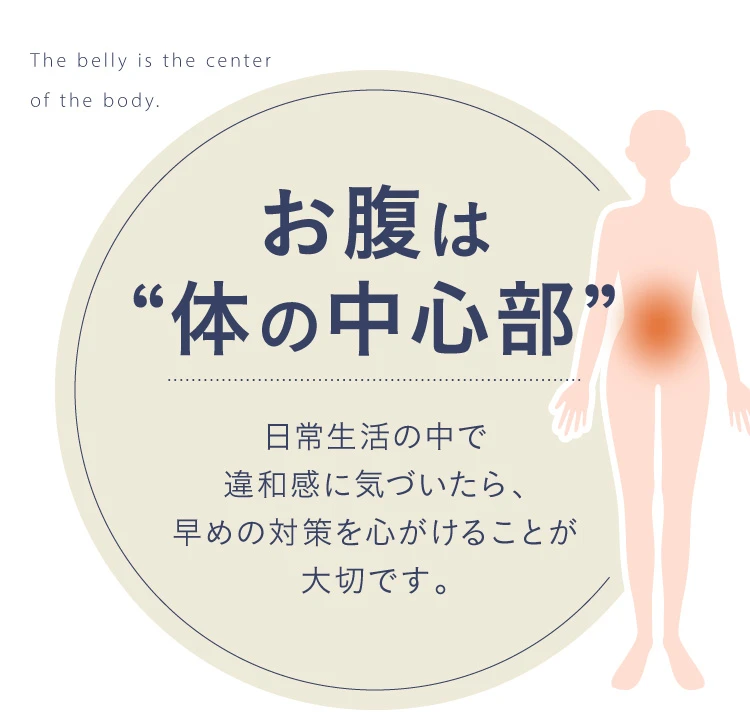 お腹は体の中心部