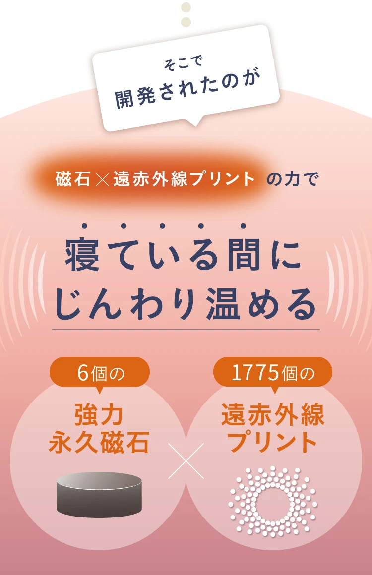 寝ている間にじんわり温める