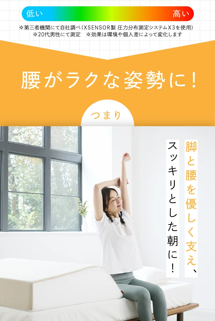 腰がラクな姿勢に