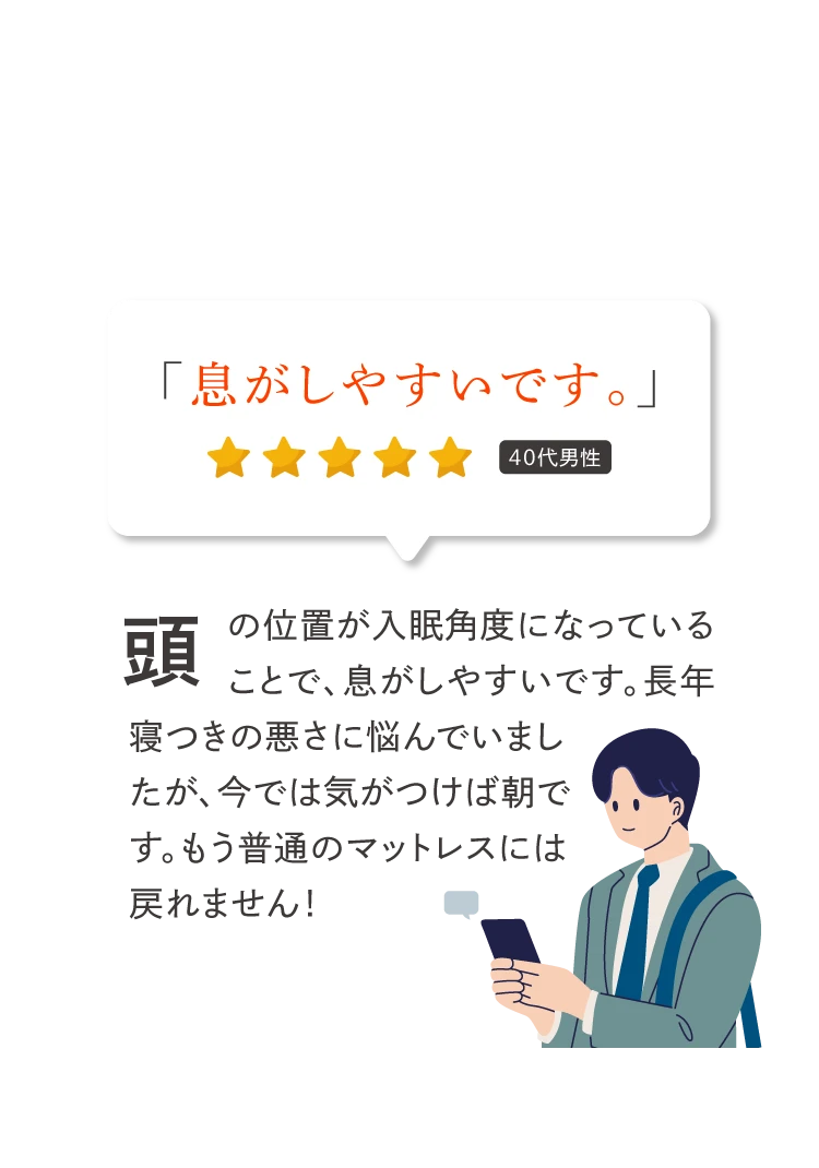 息がしやすいです