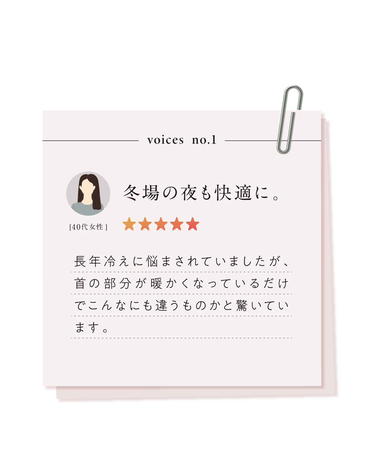 冬場の夜も快適に