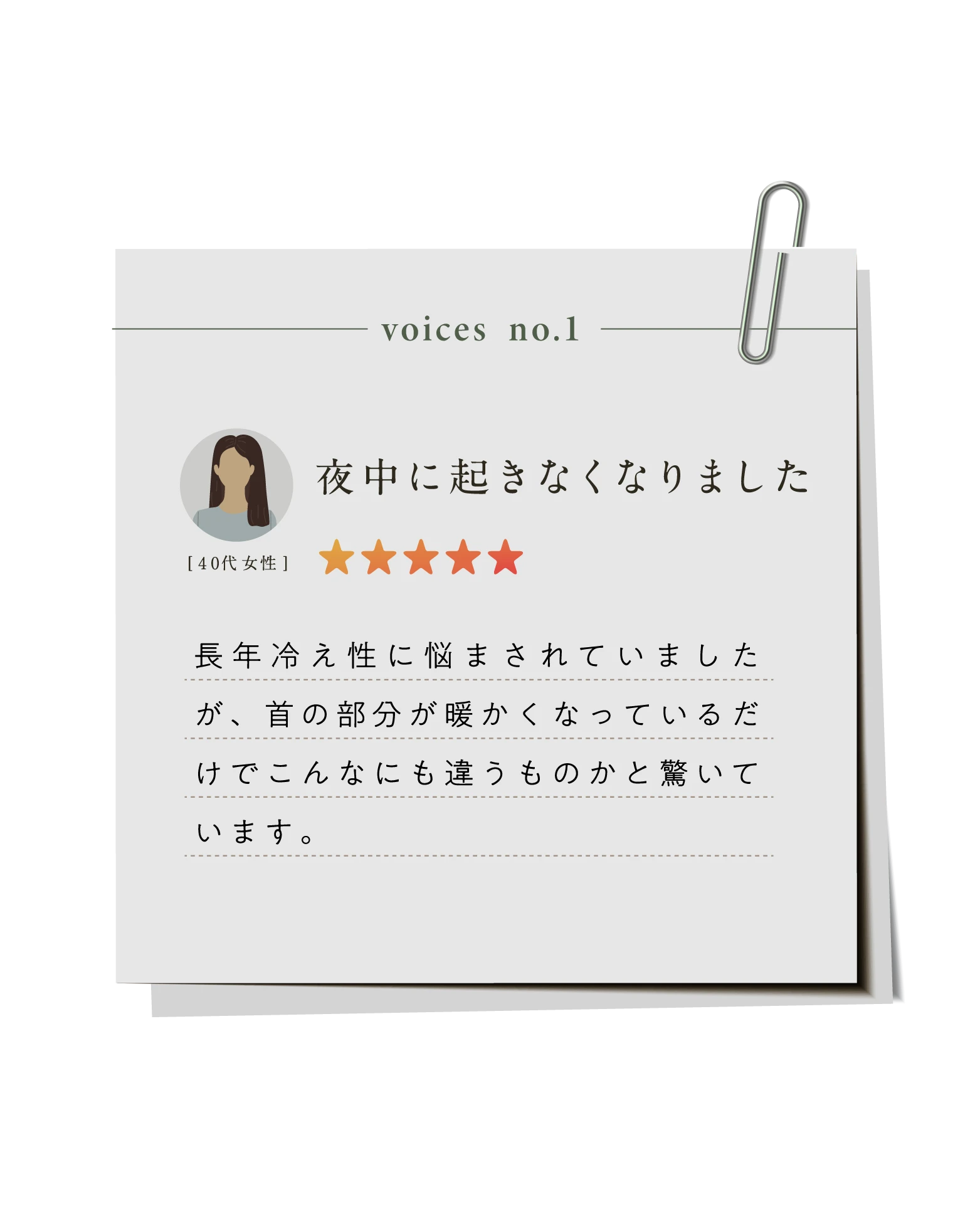 夜中に起きなくなりました