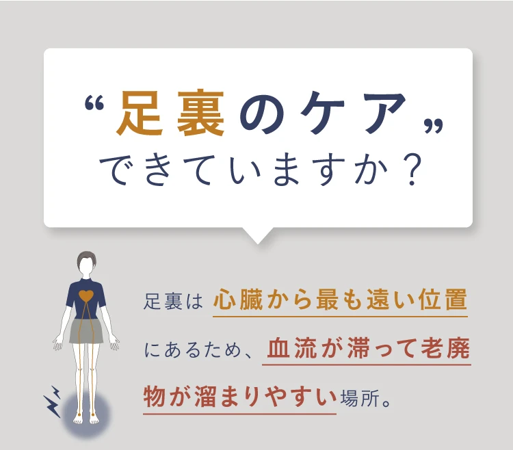 足裏のケアできていますか？