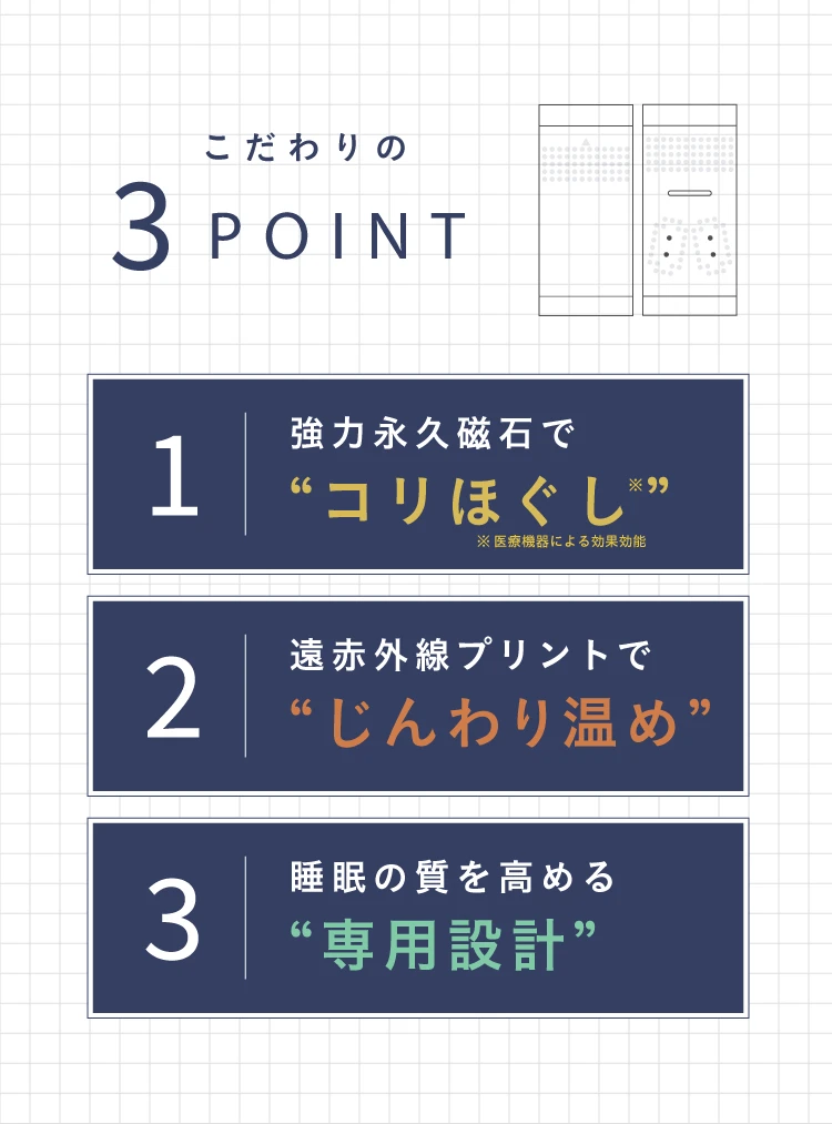 こだわりの3POINT