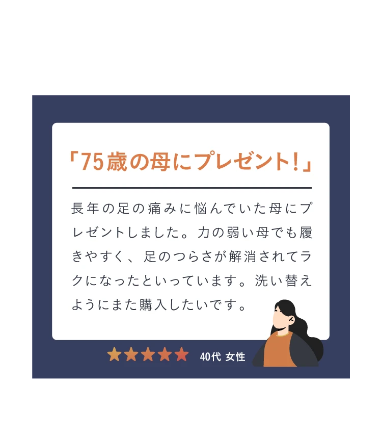 75歳の母にプレゼント！