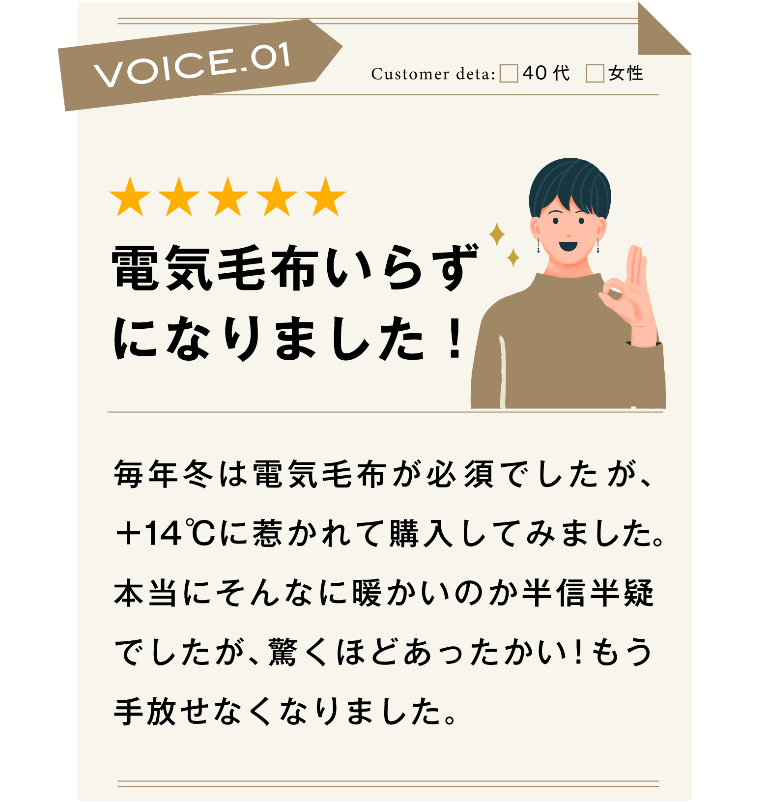 電気毛布いらずになりました